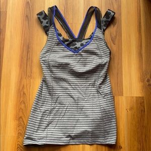 Lululemon tank with built in bra. Very rare 8